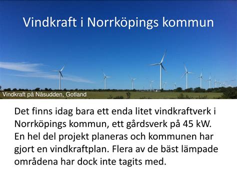 PPT Vindkraft i Norrköpings kommun PowerPoint Presentation free