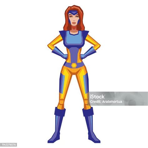 Cartoon Female Comic Book Character Isolated Stock Illustration Download Image Now