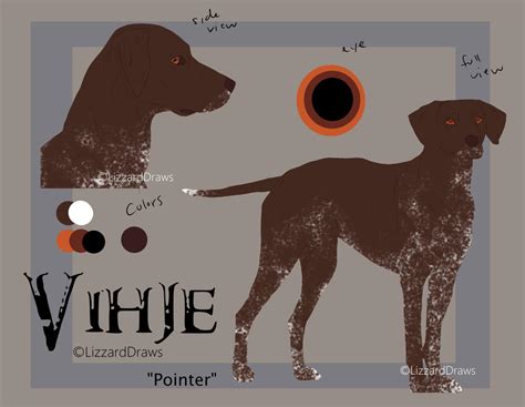 Dog Character Design Ref Sheet For Sale By Lizzarddraws On Deviantart