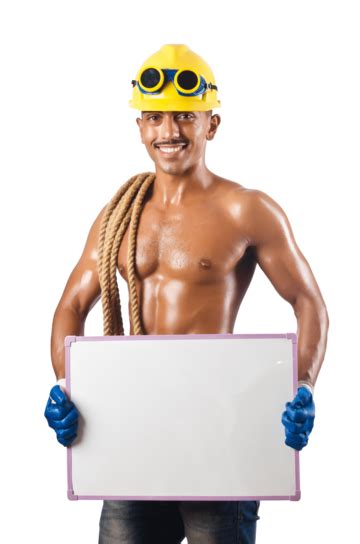 Trabajador De La Construcci N Desnudo Sobre Hombre Blanco Png Casco