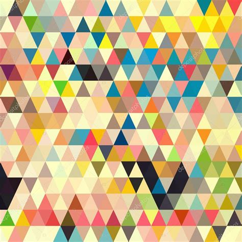 Abstract Geometric Triangle Seamless Pattern Stock Vector Hobonski