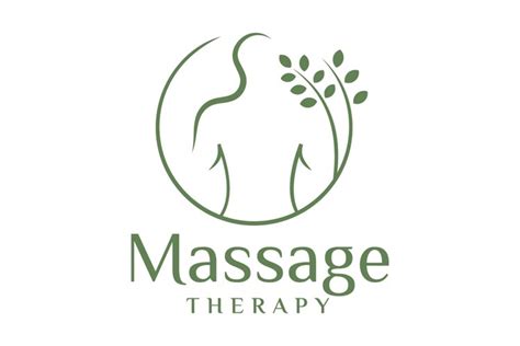 Woman Massage Therapy Logo Vector Illustration