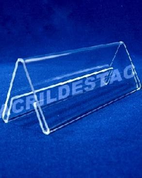 Acrildestac Produtos em Acrílico Display PETG Prisma 4 5 x 10 dupla