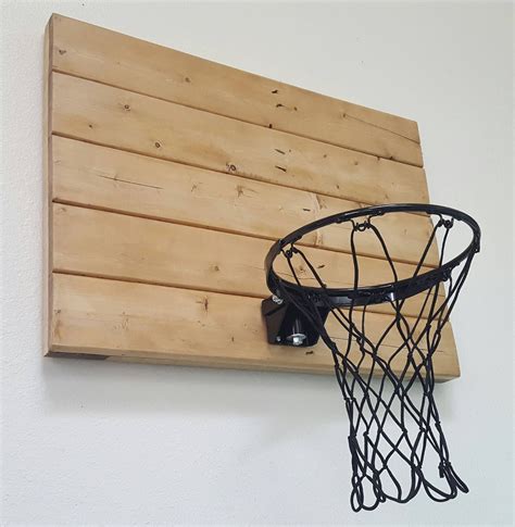 Rustic Wood Basketball Hoop Reclaimed Wood Basketball