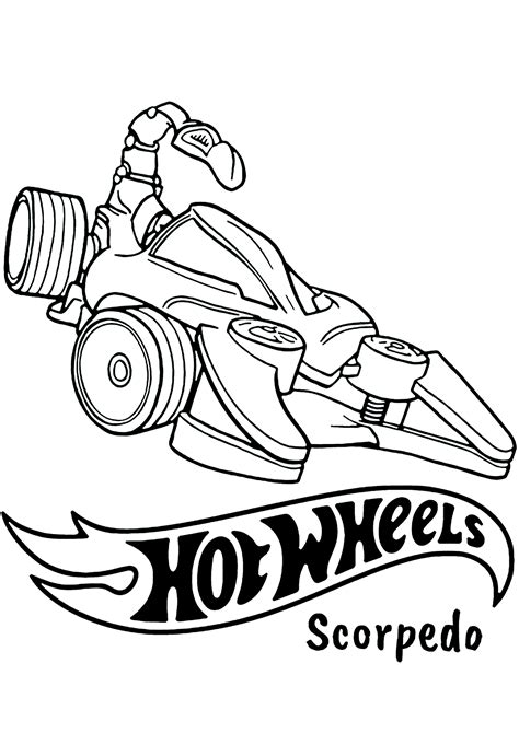 Hot wheels Scorpedo Páginas de Hot Wheels para imprimir