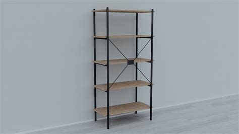 3D Model Shelving VANDBORG 5 Jysk VR AR Low Poly CGTrader