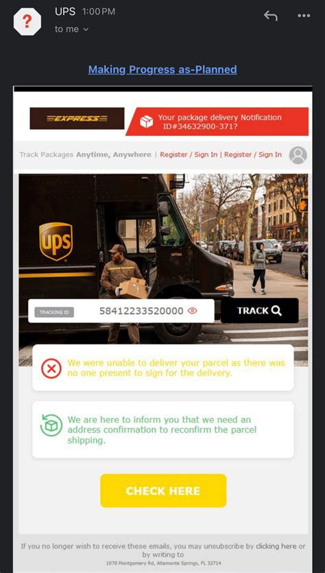 That fake ups tracking nummer might be a scam 41