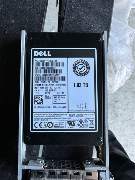 Genuine DELL 1 92TB SAS 12GBPS READ INTENSIVE 512E SSD 086DD R440 R740