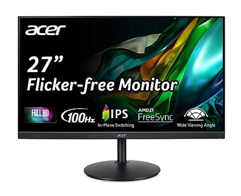 Acer CB272 Ebmiprx 27" FHD 1920 x 1080 Zero Frame Home Office Monitor ...