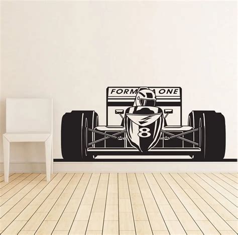 F1 Formula Wall Sticker Vinyl Art Decal Racing Car Formula 1 Rmoveable ...