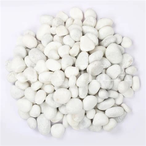 Crystal White Marble Tumbled Pebbles Mm