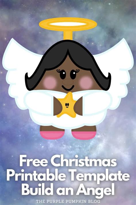 Free Printable Build A Paper Angel Template Christmas Papercraft