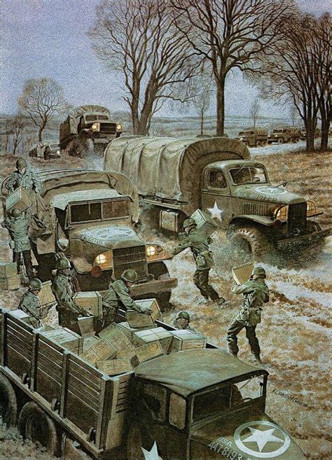 1944b Red Ball Express Military Art Military Military Illustration