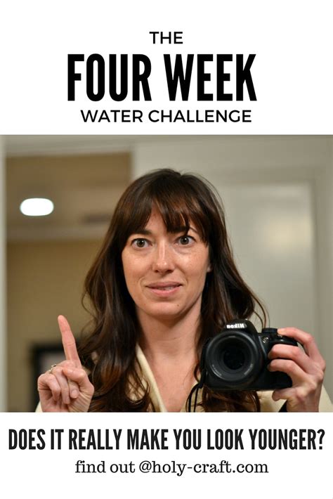 The 4 week water challenge. Does it really take 10 years off of your face?