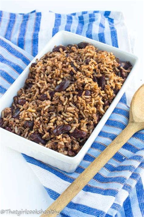 Rice And Peas Recipe Jamaican Style That Girl Cooks Healthy