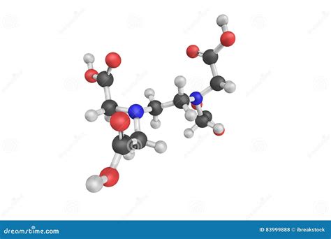 3d Structure of Edtacal, Also Known As Calcium Disodium EDTA Stock ...