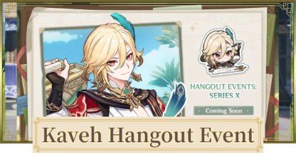 Genshin Hangout Event For Kaveh Endings Answers Guide Gamewith