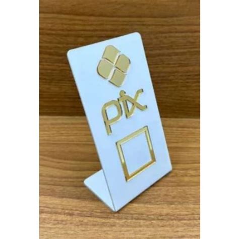 Placa De Pix Pagamento Qr Code Display Balc O Tam X Cm Shopee Brasil