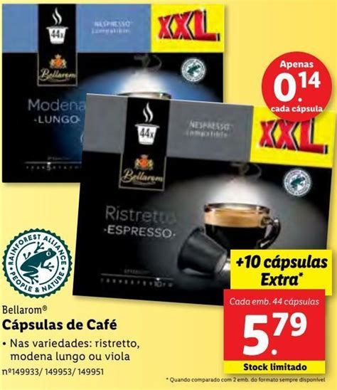 Promo O C Psulas De Caf Bellarom Em Lidl