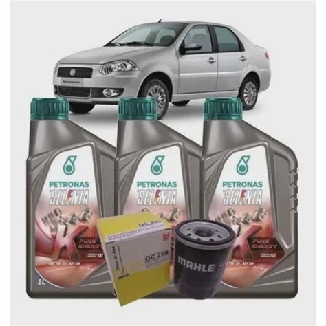 Kit Troca De Óleo Fiat Selenia K Pure Energy 5w30 Siena Fire no Shoptime