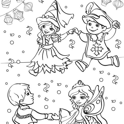 Coloriage Du Carnaval Un Dessin De T Te Modeler