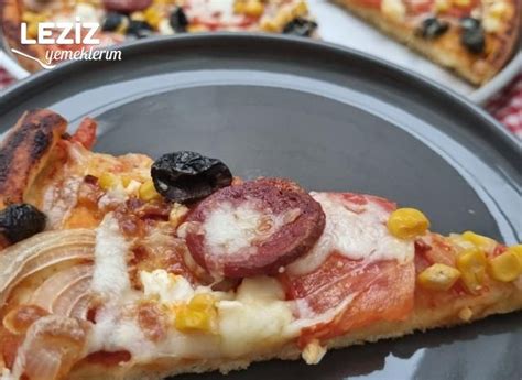 Evde Kolay Karışık Pizza Yapımı Leziz Yemeklerim