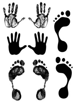 Footprints Finger Foot Vector Vector Finger Foot Vector PNG And