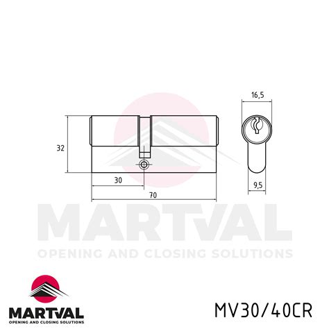 Euro Profile Cylinder Lock Mv3040cr Martval