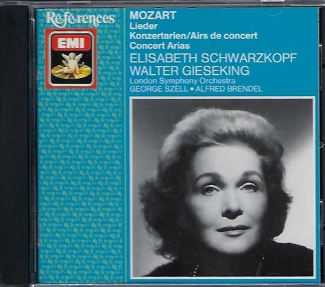 Mozart Lieder And Concert Arias By Mozart Wolfgang Amadeus Szell