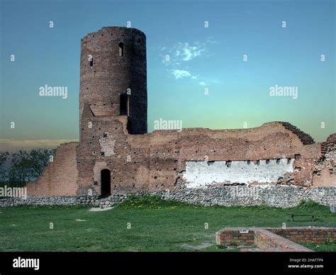 Ruins Of The Czersk Castle Polish Castles And Palaces Poland Stock