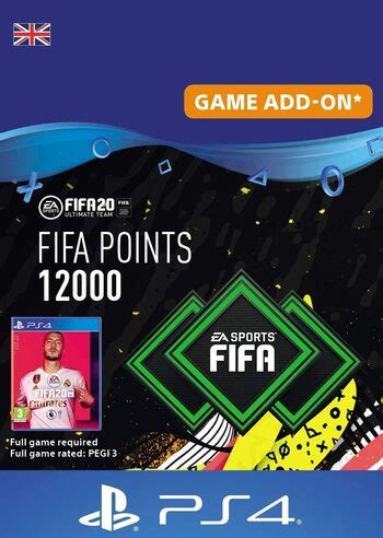 FIFA 20 12000 FUT Points PS4 UK Buy Cheap Now ENEBA