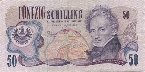 Sterreich Schilling Geldschein Banknote Vf Ma Shops