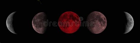 Beautiful Moon in Its Eclipse Phase Stock Image - Image of astrology, night: 260748713