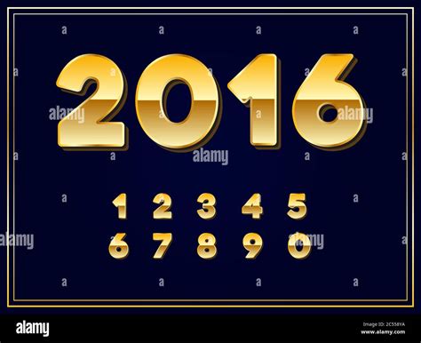 2016 Sign in Gold in Vector Stock Vector Image & Art - Alamy