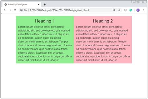 Bootstrap Grid System