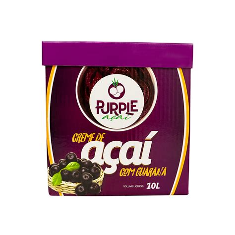 Creme De Açaí Premium Purple 10 L Açaí Fruit