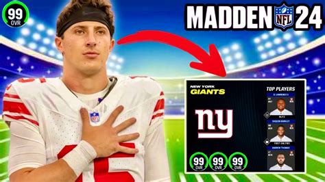 Rebuilding The New York Giants With Tommy Devito In Madden Youtube