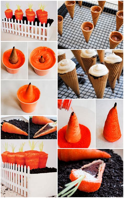 Make Your Own Carrot Shaped Cakes For Easter So Arty Parties By Kaci