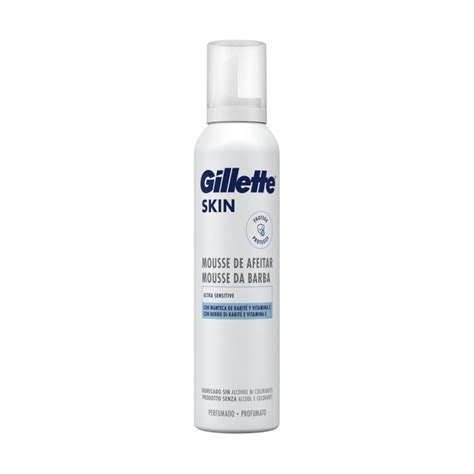 Gillette Skin Mousse Da Barba Ultra Sensitive Con Burro Di Karite E