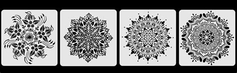 Diy Mandala Schablonen Mandala Schablonen Stencils Set Gro Mandala