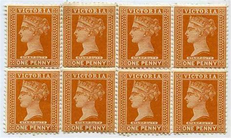 Stamps Victoria One Penny Canterbury Museum