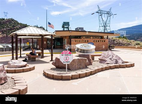 Dutch John Usa July 23 2019 Flaming Gorge In Summer In Utah National Park Visitor Center