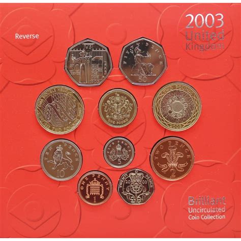 Royal Mint 2003 United Kingdom Brilliant Uncirculated Coin Collection