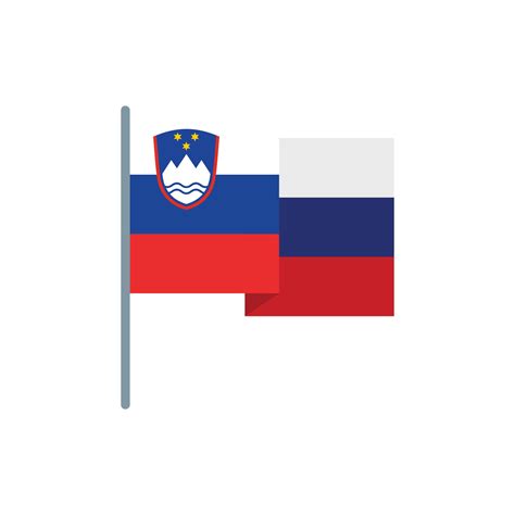 Slovenia Flag Icon Flat Vector Europe Slovenia Flag 17337790 Vector