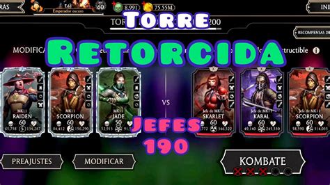 Torre Retorcida Jefes 190 Mortal Kombat Mobile YouTube