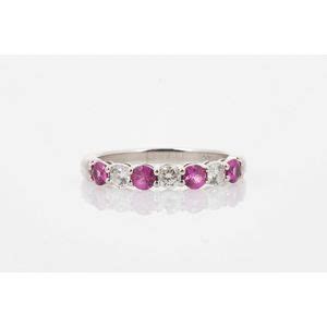 Tiffany Pink Sapphire Diamond Platinum Ring Rings Jewellery