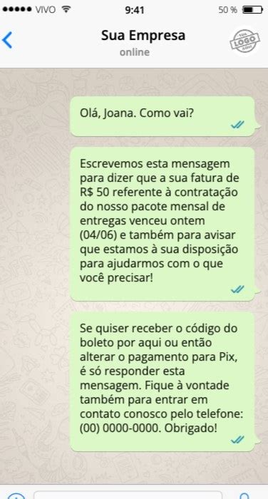 Exemplos De Mensagens De Cobrança Pelo WhatsApp Aumente Suas Chances