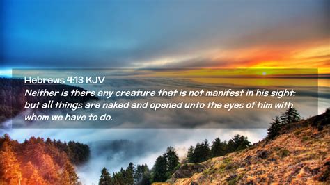 Hebrews Kjv Desktop Wallpaper Neither Is There Any Creature That