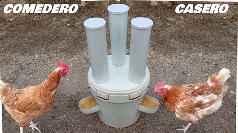 Comedero Para Gallinas Y Pollos Casero YouTube