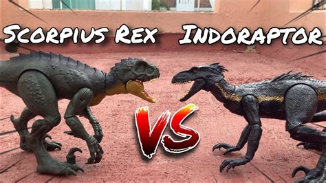 SCORPIUS REX VS INDORAPTOR Scorpius Revenge Dinosaurs Toy Movies